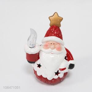 Delicate festival decoration <em>Father</em> <em>Christmas</em> ceramic crafts with led light