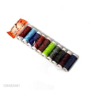 Good quality household multicolor 100% polyester sewing thread