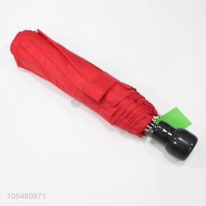 Premium quality triple folding umbrella polyester fabrics umbrella