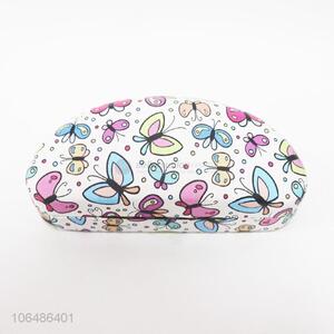 Contracted design butterfly design printed pu glasses box