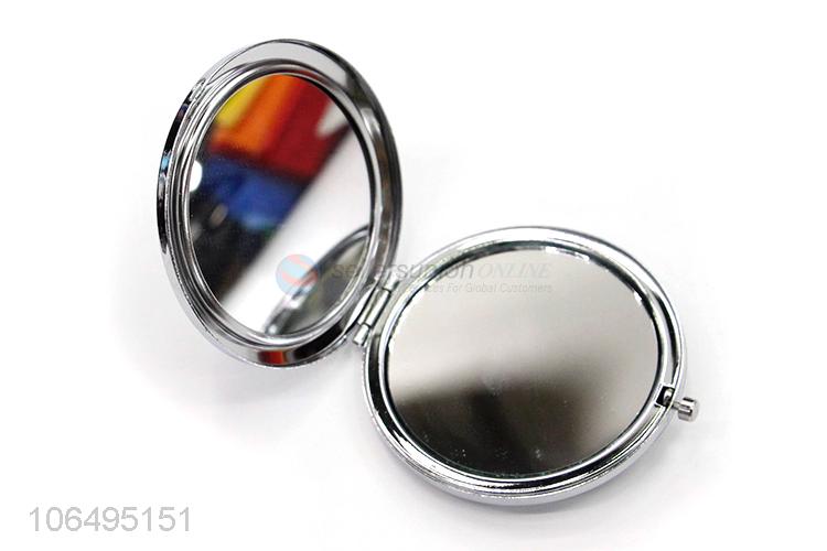 New Arrival Creative Flowers Pattern Mini Pocket Compact Makeup Mirror
