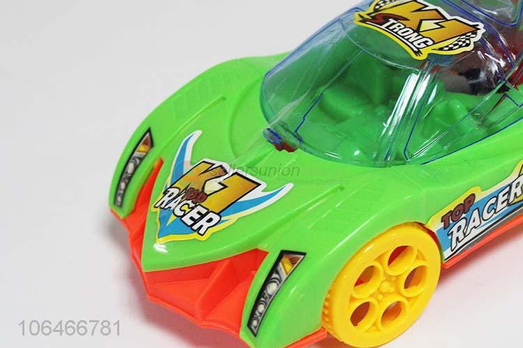 Unique design plastic cartoon toy car pull back car