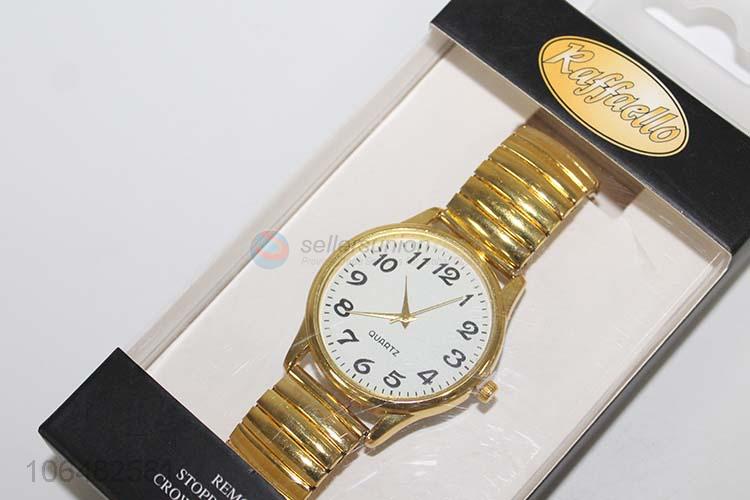 Classic men gold 35mm metal wrist watch men accessories