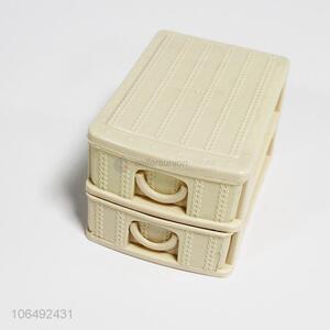 Superior quality custom 2-layer mini plastic storage drawer