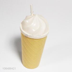 New Design Plastic Water Cup Fashion Straw Cup