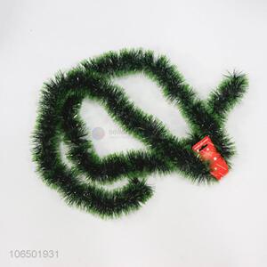 Excellent Quality Festival Decorations Christmas Green Tinsel