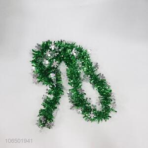 Factory Wholesale Festival Decorations Christmas Green Tinsel