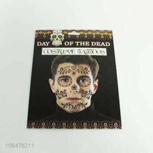 New arrival Halloween death costume tattoos face tattoos for men