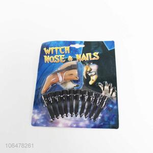 Wholesale Halloween props fake witch nose & nails