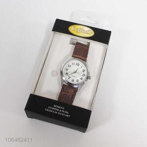 High sales <em>men</em> classic 35cm wristwatch with pu strap
