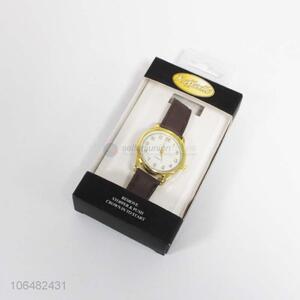 Professional supply men's accessories men 37mm pu strap wristwatch