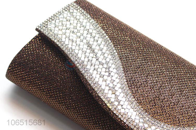Factory price pu leather handbag elegant chain messenger bag
