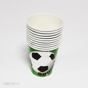 Wholesale customized 10pcs football printed paper cups