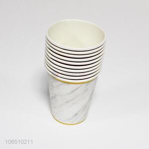 New arrival 10pcs marbling printed paper cups