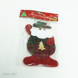 Hot selling Father Christmas shaped nonwoven fabric stocking