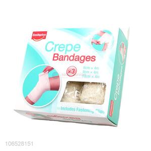 Factory Price Medical Skin Color Cotton Elastic Crepe Bandage