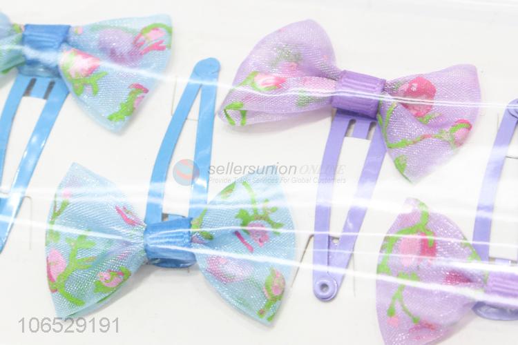 Hot Selling Cute Hair Clip Kids Bowknot Hair Clips Hairpin Set