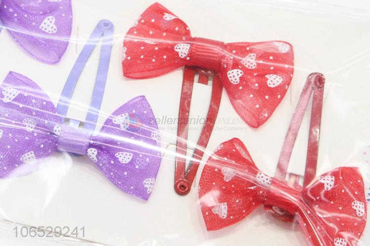 Cute Design Kids Bow Hair Clip Children Birthday'S Gift Hairpin Set
