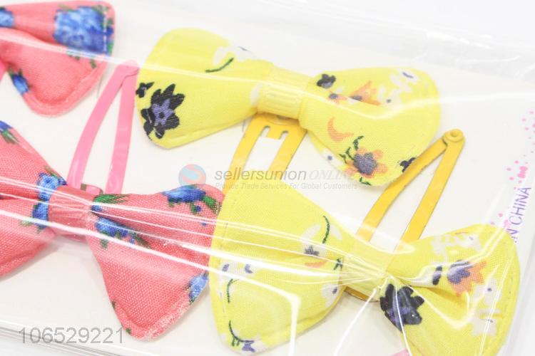 Wholesale Bow Hairclips Kids Fancy Bowknot Hairpins Set For Children