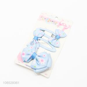 Unique Design Children Cute Bowkot Hairpins Set For Girls Hair Accessories