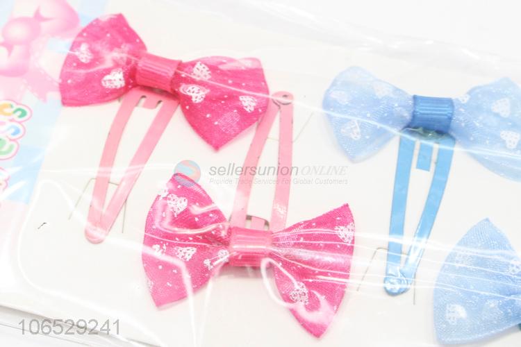 Cute Design Kids Bow Hair Clip Children Birthday'S Gift Hairpin Set