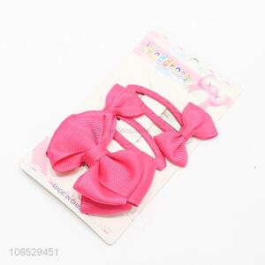 Factory Wholesale Cute Bow Kids Hairpins Set For Hair