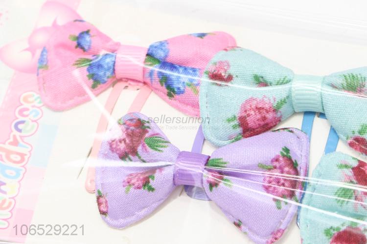 Wholesale Bow Hairclips Kids Fancy Bowknot Hairpins Set For Children