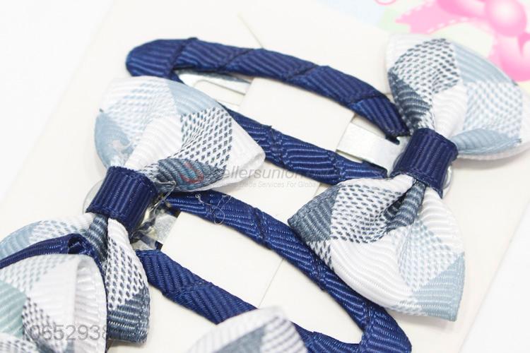 Best Sale Cute Cartoon Bow Design Hairpins Children Girls Hair Accessories Set