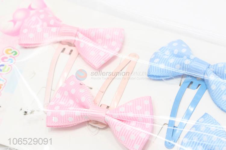 Wholesale Modern Hair Clips Handmade Bow Hairpin Set For Girls