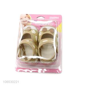 Factory Sales Lovely Bow Design Baby Thin Shoes Baby Shoes