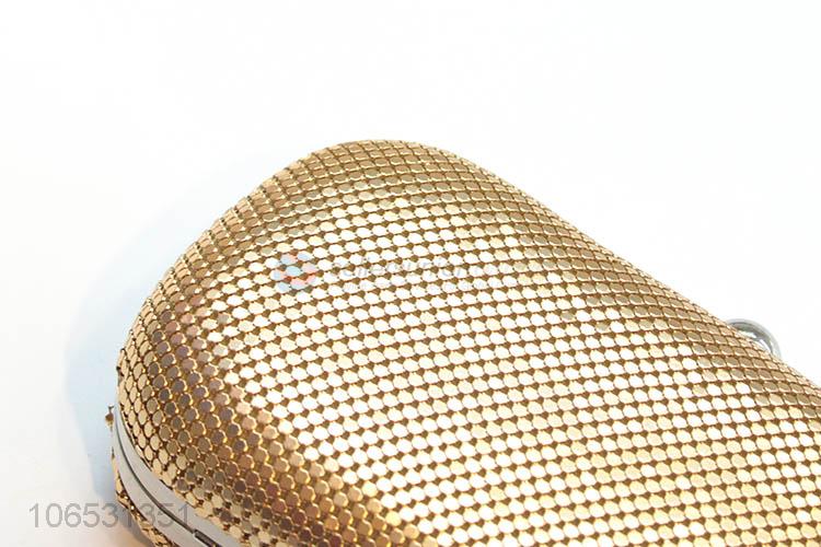 Premium Quality Gold Glitter Rhinestone Clutch Evening Handbag