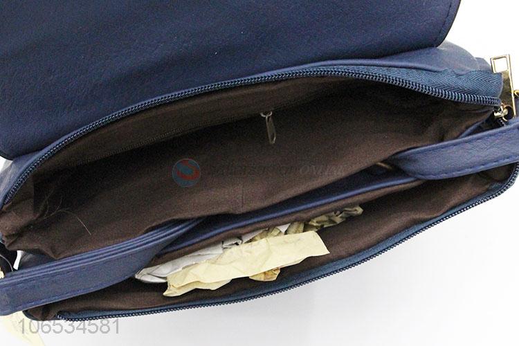 Fashion Pu Leather Women Flap Crossbody Bag Vintage Inclined Shoulder Bag