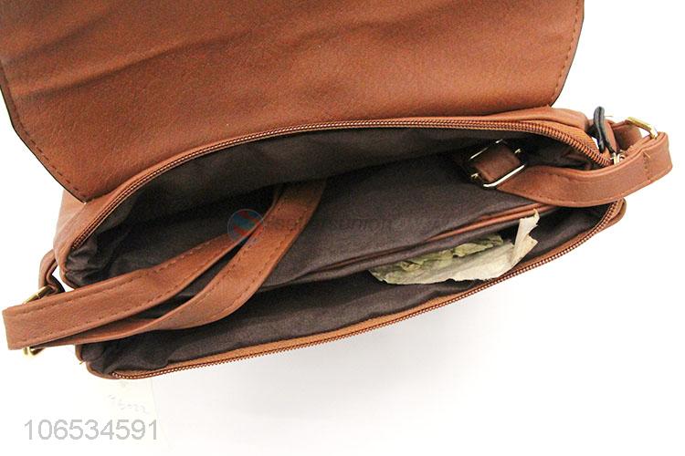 Best Sale Lady Pu Flap Crossbody Bag Leather Women Shoulder Bag Daily Use