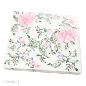 OEM factory fancy design decorative printed paper napkin