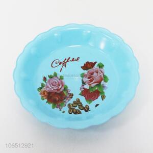 Competitive price flower printed plastic plate fruit plate