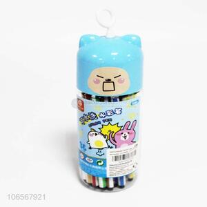 Hot selling 36pcs erasable cartoon  water color pens for kids