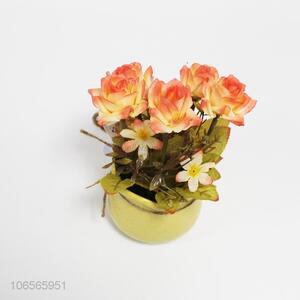 High sales home decoration simulation rose bonsai
