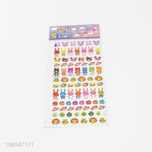 Hot sale lovely cartoon animal shaped sticker for kids