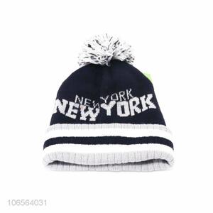 Customized men knitting hats letters jacquard hats for winter