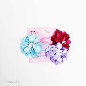 New products women chic colorful cloth flower hair clips