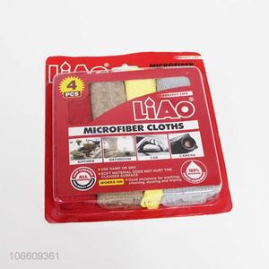 Wholesale 4 Pieces Cleaning Cloth Microfiber Cloths