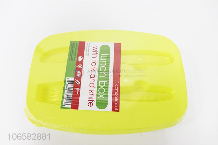 Wholesale custom food grade lunch box with fork and knife
