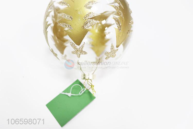 Hot sale Christmas hanging ball hand paint glass ball