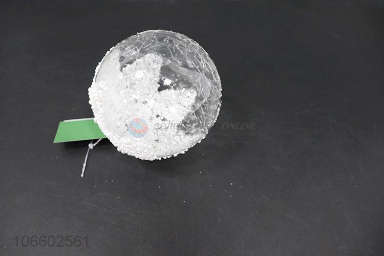 Wholesale cheap transparent Christmas hanging ball glass ball