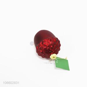 Bulk price painted Christmas hanging ball red glass ball