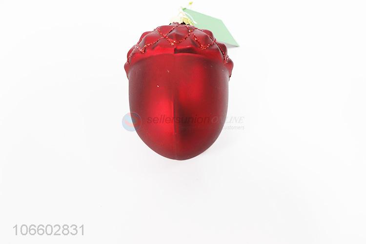 Bulk price painted Christmas hanging ball red glass ball
