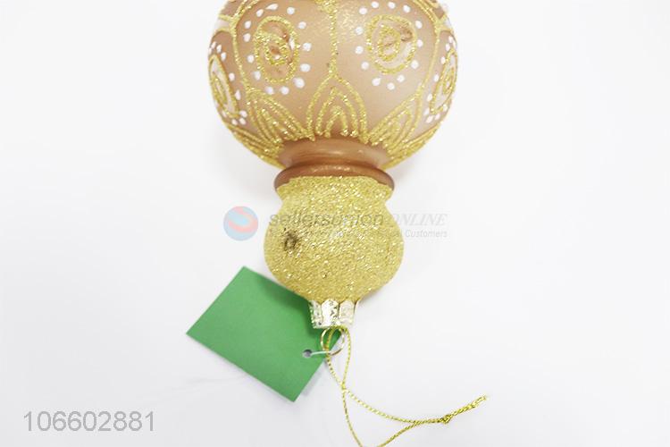 Credible quality festival decoration golden Christmas glass balls