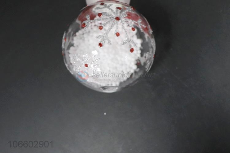 Top grade Christmas tree ornaments snowman shaped glass ball