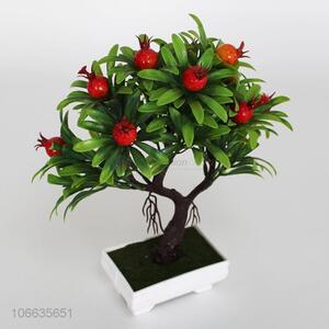 China supplier decorative simulation bonsai plastic bonsai