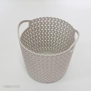 High quality woven plastic fruit basket with handles